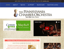 Tablet Screenshot of centreorchestra.org